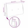 vidaXL Coussin de Dos Rose 80 x 24 x 50 cm Velours