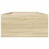vidaXL Cadre de lit sans matelas ch&ecirc;ne sonoma 100x200 cm