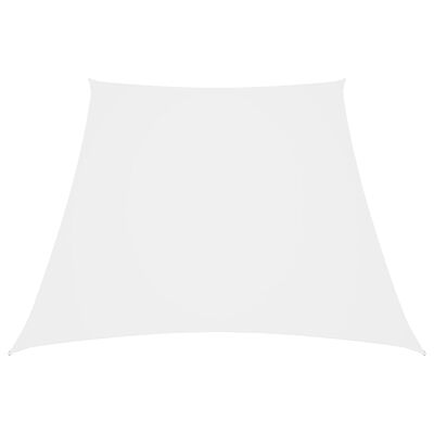 vidaXL Voile de parasol Tissu Oxford trapèze 3/4x3 m Blanc