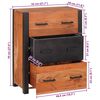 vidaXL Buffet 3 pcs Marron 110 x 30 x 75 cm Bois d'Acacia Massif