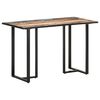 vidaXL Table &agrave; manger 120 cm Bois de r&eacute;cup&eacute;ration massif