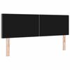 vidaXL T&ecirc;te de lit LED avec t&ecirc;te de lit Gris clair 160 cm Polyester