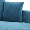 vidaXL Canap&eacute; &agrave; 2 places Bleu 120 cm Velours