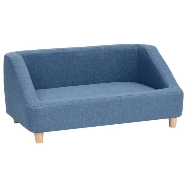 vidaXL Canap&eacute; pour chien Bleu 85x50x39 cm Lin