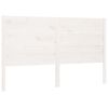 vidaXL T&ecirc;te de lit Blanc 186x4x100 cm Bois massif de pin