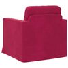 vidaXL Canap&eacute; Bordeaux 78 x 78 x 80 cm Velours