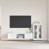 vidaXL Ensemble meuble TV avec tiroir Blanc Bois d'ing&eacute;nierie