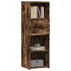 vidaXL Buffet haut ch&ecirc;ne fum&eacute; 40x42,5x124 cm bois d'ing&eacute;nierie