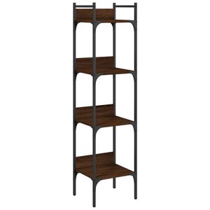 vidaXL Bookshelf 4 niveaux Tall Brown Oak
