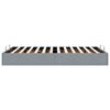 vidaXL Cadre de lit ottoman sans matelas gris clair 120x190 cm tissu