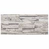 vidaXL Panneaux muraux 3D 14 pcs gris clair 100x25 cm EPS