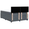 vidaXL Sommier &agrave; lattes de lit et matelas Gris fonc&eacute; 160x200cm Velours