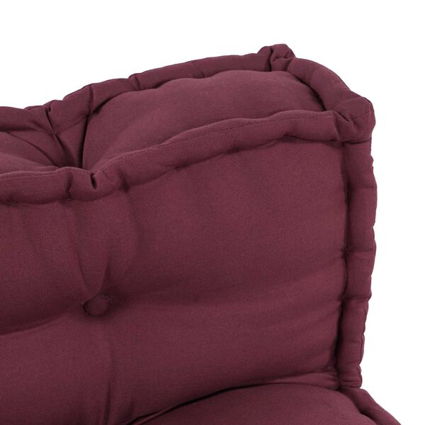 vidaXL Coussin de canap&eacute; sur palette Marron tissu