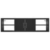 vidaXL &Eacute;tag&egrave;re murale Noir 102x30x29 cm Bois d&rsquo;ing&eacute;nierie