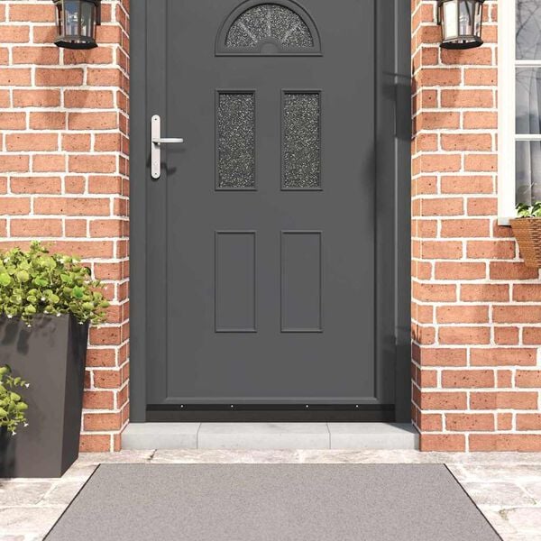 vidaXL Brosses d'étanchéité pour porte à visser 2 pcs Noir 100 cm