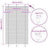vidaXL Store pliss&eacute; gris clair 120x200cm largeur du tissu 119,4cm