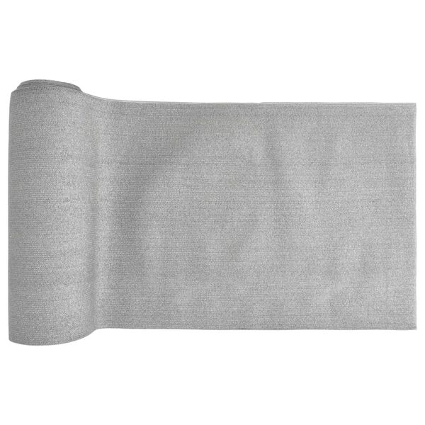 vidaXL Filet brise-vue gris clair 1,5x10 m PEHD 150 g/m&sup2;