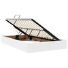 vidaXL Lit avec rangement et matelas Blanc pur 120 x 200 cm