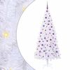 vidaXL Sapin de Noël artificiel avec 300 LED Blanc 210 cm PVC et Acier