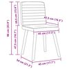 vidaXL Chaises &agrave; manger lot de 4 taupe tissu