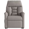 vidaXL Fauteuil inclinable &eacute;lectrique taupe tissu