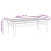 vidaXL Table basse 110x55x35 cm bambou
