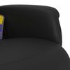 vidaXL Fauteuil inclinable de massage repose-pieds noir similicuir