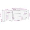 vidaXL Ensemble de mobilier de salle de bain avec tiroir 3 pcs Marron