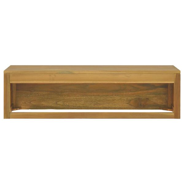 vidaXL Armoire murale de salle de bain 110x45x30 cm Teck solide