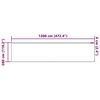 vidaXL Rideau en Dentelle avec des rideaux Blanc 280x1200cm Polyester