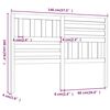 vidaXL Tête de lit Blanc 146x4x100 cm Bois massif de pin
