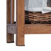 vidaXL Table d'appoint Marron Bois massif d'acajou