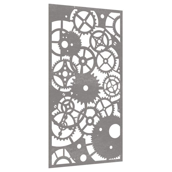 vidaXL D&eacute;coration murale jardin 105x55 cm design de roue dent&eacute;e
