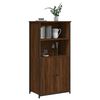 vidaXL Buffet haut ch&ecirc;ne marron 62x36x121,5 cm bois d'ing&eacute;nierie