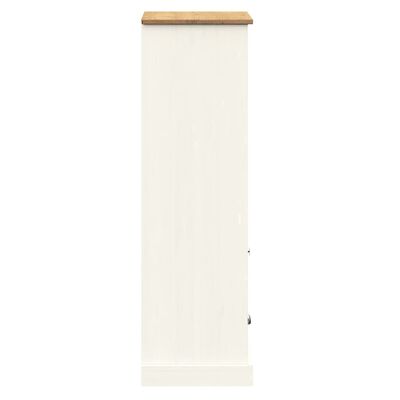 vidaXL Bibliothèque VIGO blanc 60x35x114,5 cm bois massif de pin