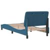 vidaXL Cadre de lit sans matelas bleu 90x200 cm velours