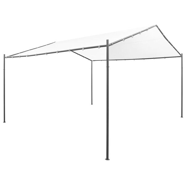 vidaXL Belvédère de jardin 400x400x260 cm Blanc 180 g/m²