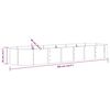 vidaXL Lit sur&eacute;lev&eacute; de jardin Acier galvanis&eacute; 296x80x36 cm Vert