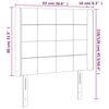vidaXL T&ecirc;te de lit &agrave; LED Marron fonc&eacute; 93x16x118/128 cm Tissu