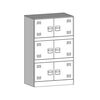 vidaXL Buffet vert olive 67x39x107 cm acier
