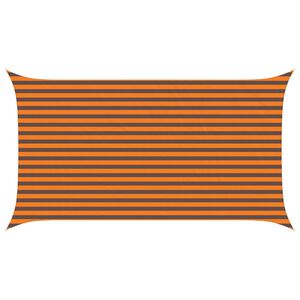 vidaXL Voile d'ombre Orange et marron 4,5 x 2,5 m