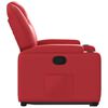 vidaXL Fauteuil inclinable Rouge Similicuir