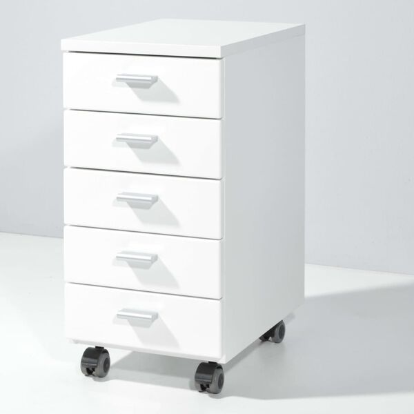Germania Classeur &agrave; roulettes Blanc 4099-84