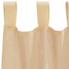 vidaXL Rideaux en voile avec passe-tringles 2 pcs sable