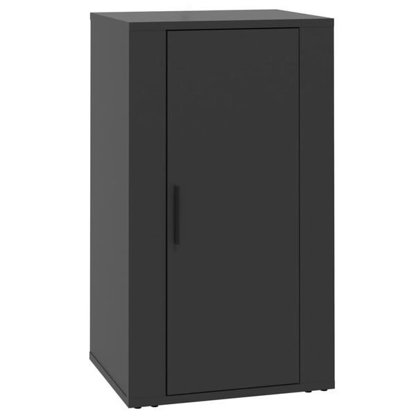 vidaXL Buffet Noir 40x33x70 cm Bois d'ing&eacute;nierie