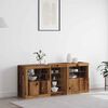 vidaXL Buffet LED Bois ancien 162 x 37 x 67 cm Bois d'ing&eacute;nierie