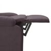 vidaXL Fauteuil inclinable Marron fonc&eacute; Tissu