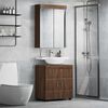 vidaXL Ensemble de mobilier de salle de bain TULUM Ch&ecirc;ne brun
