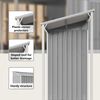 vidaXL Abri de jardin avec toit allong&eacute; gris clair 277 x 107 x 181 cm en acier