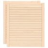 vidaXL Portes d'armoire &agrave; persiennes 2pcs 69x59,4cm bois de pin massif